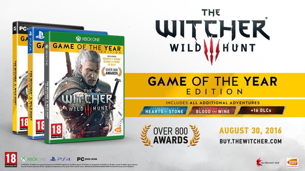 BANDAI NAMCO ENTERTAINMENT-The Witcher 3: Wild Hunt GOTY Edition Jeu PS4