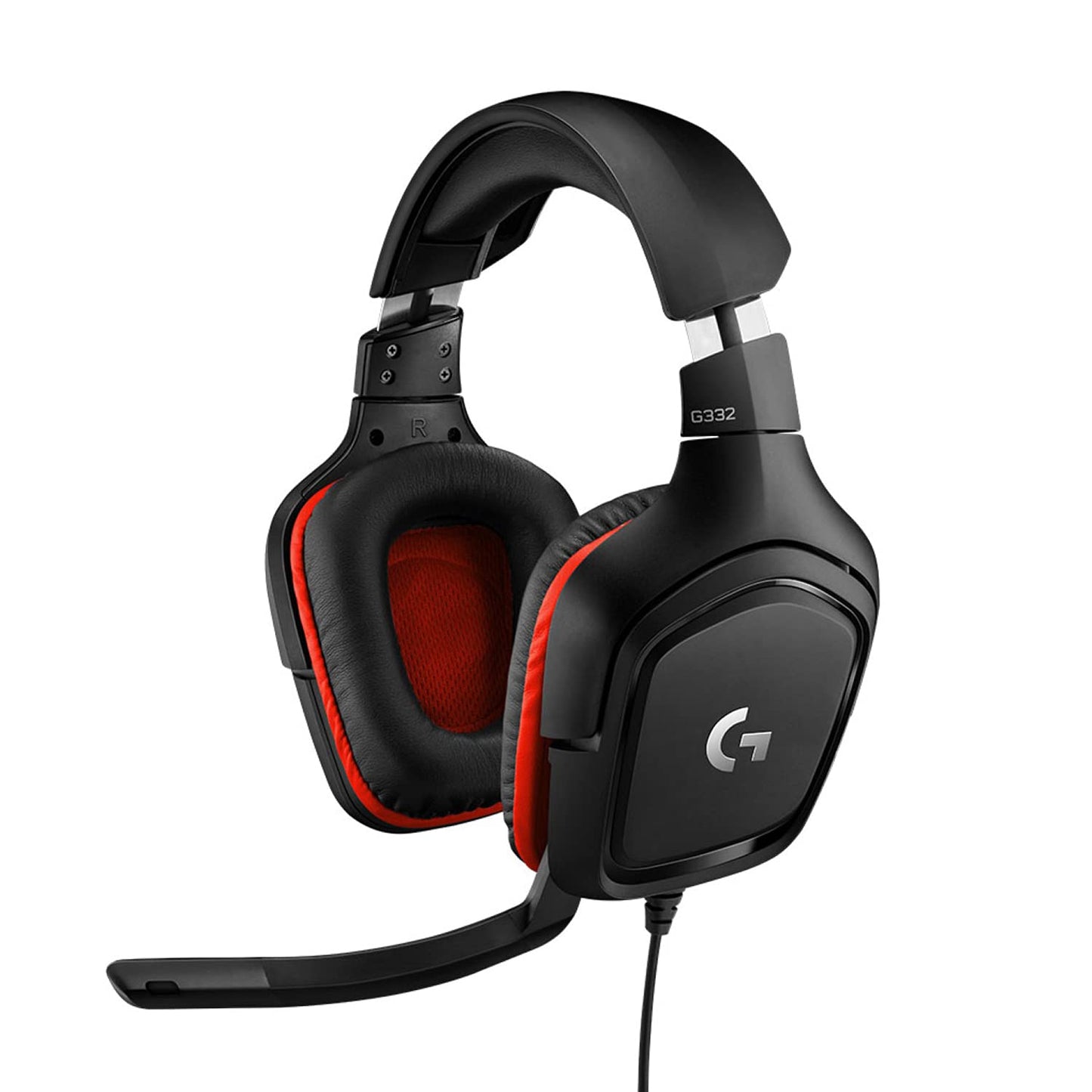 Logitech G G332 Wired On-Ear Gaming Headset, 50mm Audio Drivers, 6mm Add-on Mute Microphone, 2m Cable Length, Black