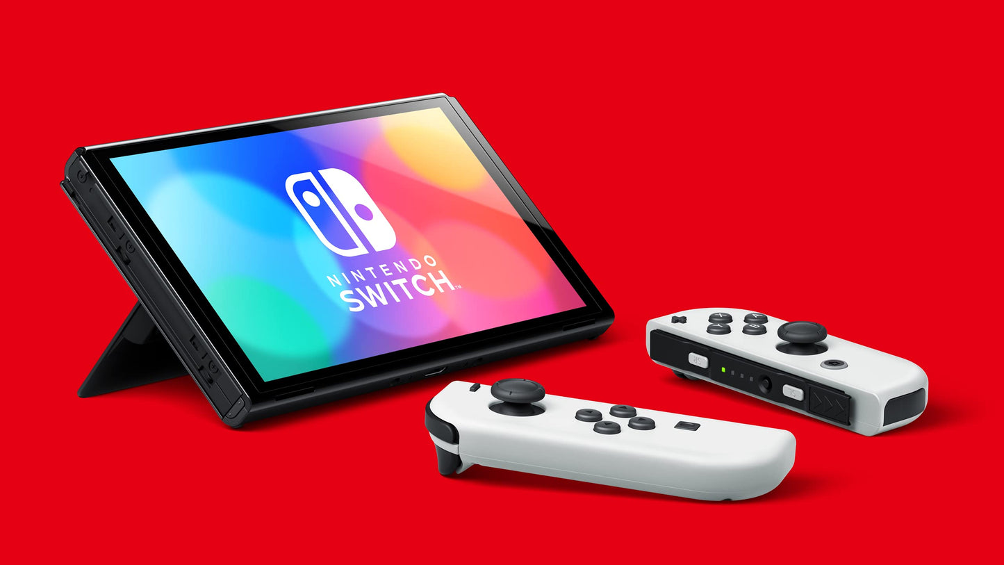 Nintendo Switch Konsol OLED Model - White + zelda switch oyun