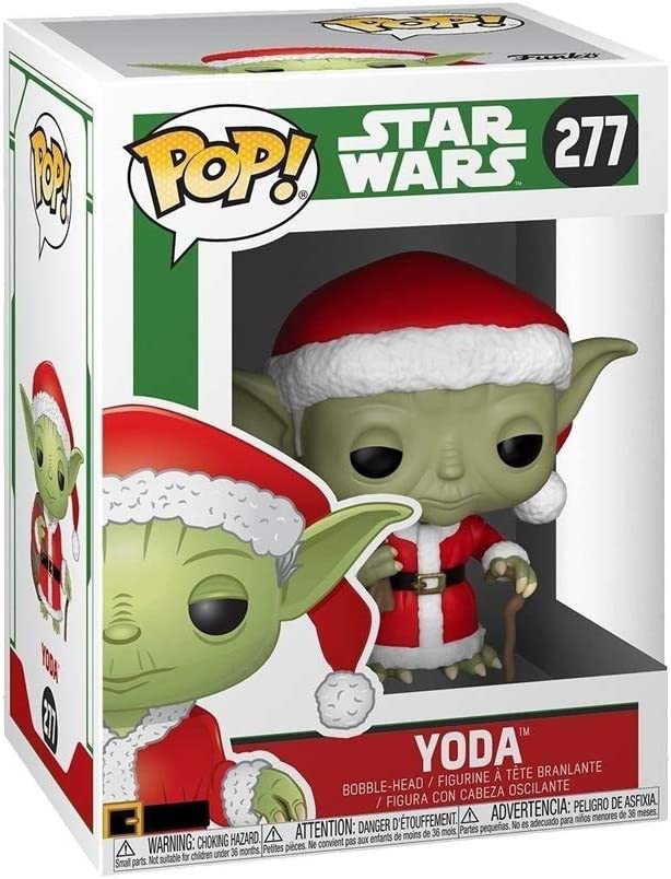 Funko POP Star Wars Holiday Santa Yoda Figure