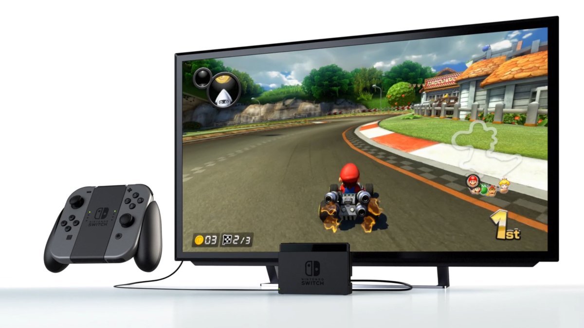 Nintendo switch console 32GB Gray + Mario Kart 8 Deluxe