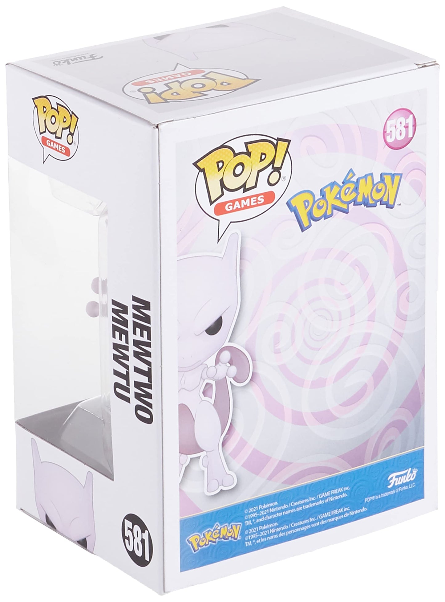 Funko Pop Figure: Games: Pokemon- Mewtwo (EMEA), Multicolor
