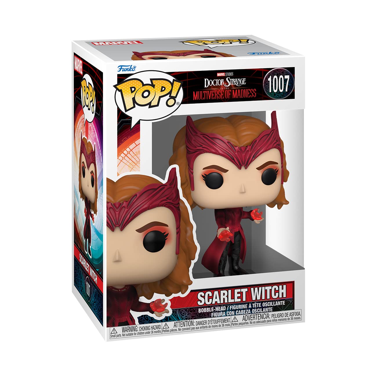 Funko Pop Figure: Marvel: Doctor Strange Multiverse Of Madness - Scarlet Witch, Multicolor