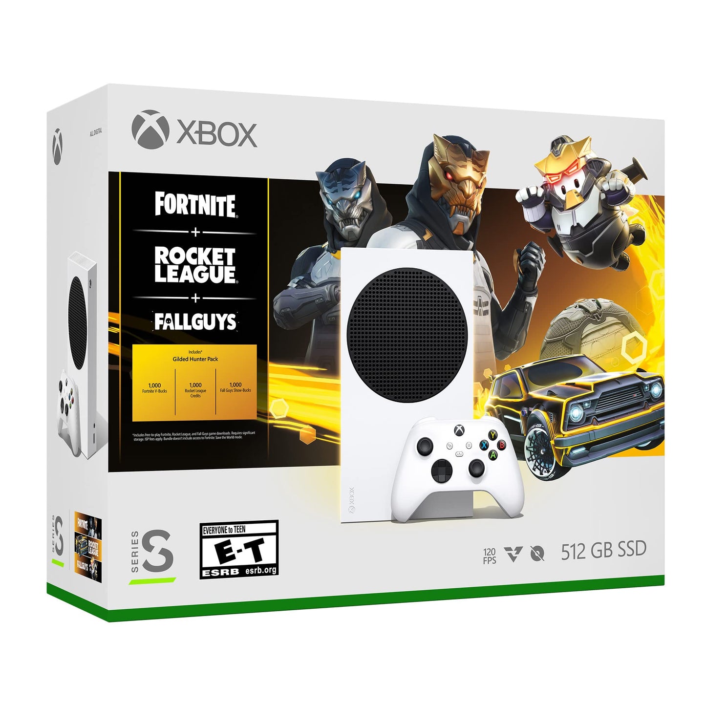 Microsoft Xbox Series S 512 Gb (One S K) White - Fortnite + Rocket League + Fall Guys