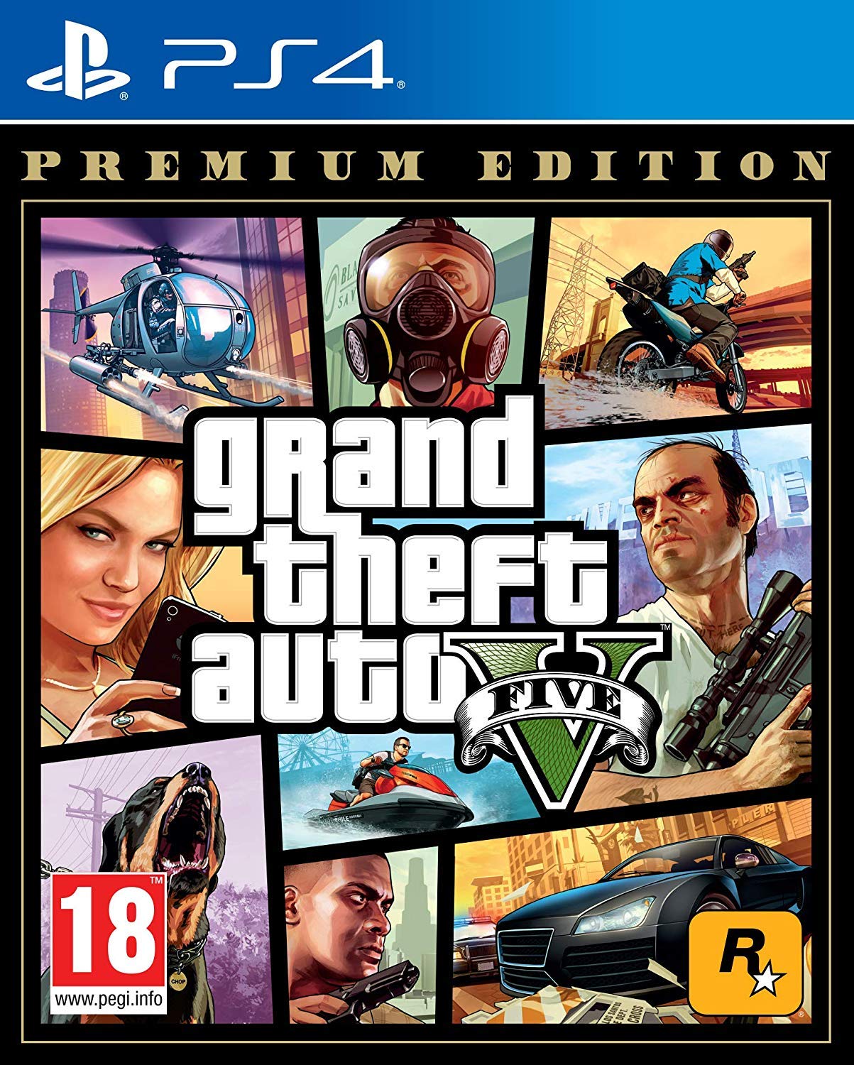 playstation_4;-GTA V Premium Edition (PS4)