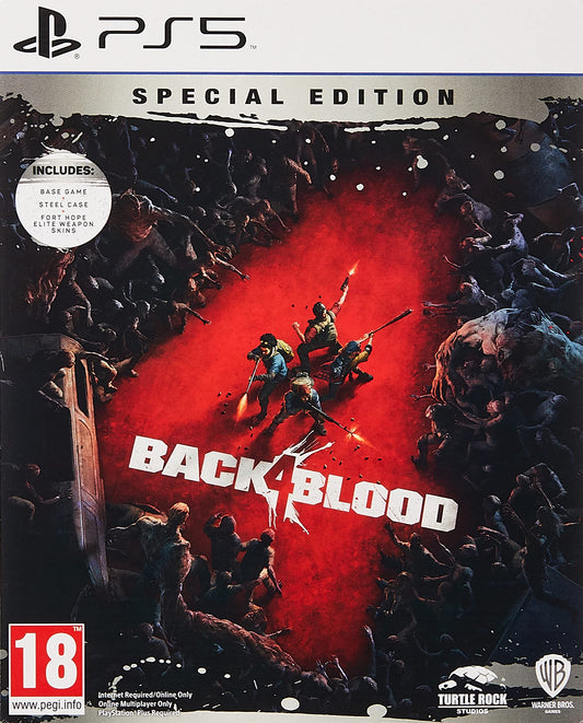 BACK 4 BLOOD STEELBOOK PS5 GAME